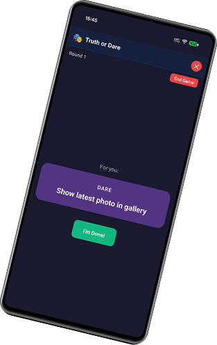 Mesh Party game screen on a phone